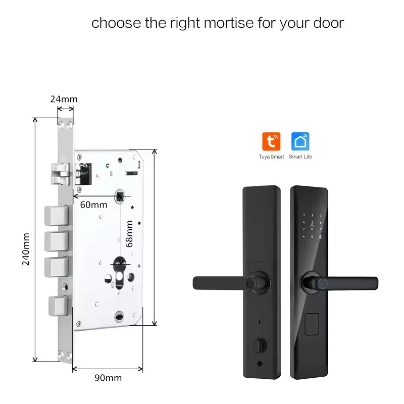 Cerradura Digital Inteligente Wi-Fi Tuya Smart – CDB-02-B