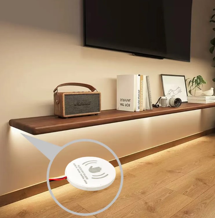 Interruptor de sensor táctil inteligente con atenuación de luz, 12 V CC, 60 W, uno o tres colores, para armario de cocina, tablero de madera de 25 mm - Image 3