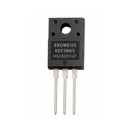 Transistor MOSFET – KEF5N65 – 5 A 650 V – TO-220F (THT)